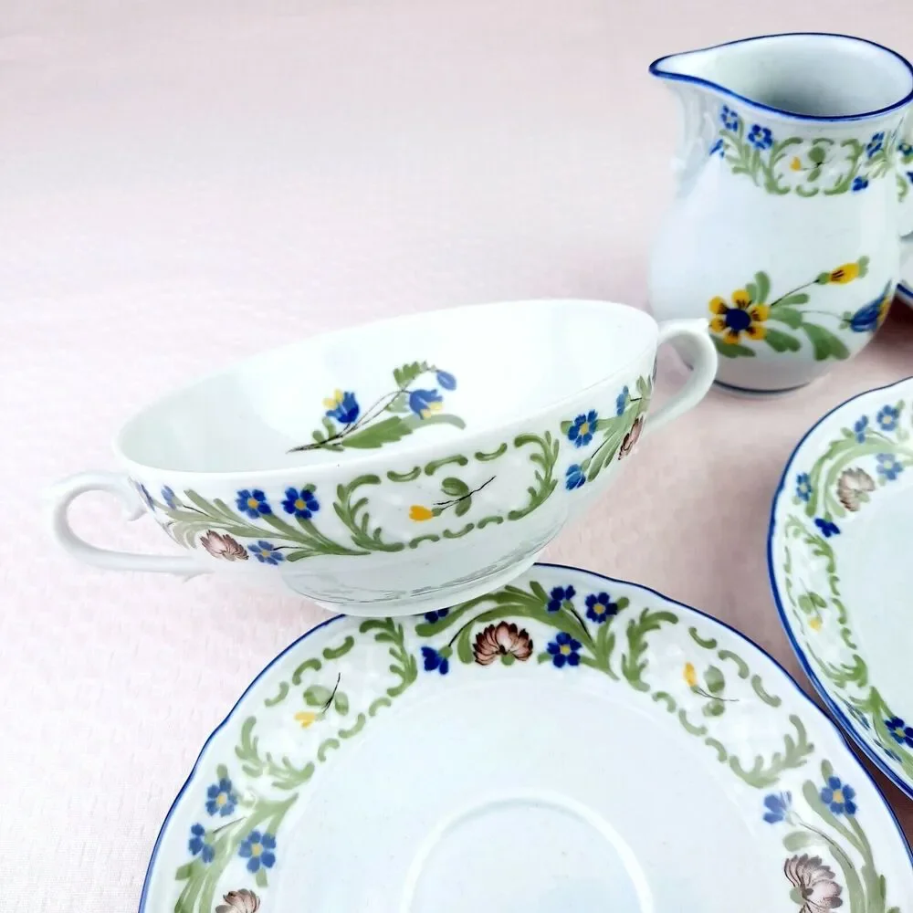 Vintage ASTA 1851 Nancy Western Germany Pottery Set of 5